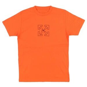 OFF WHITE CHAINSAW WORKER TEE ORANGE NEW W/O TAGS C/O VIRGIL